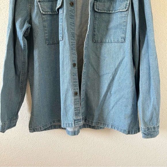 Urban Outfitters Men’s Jean Jacket Shacket XL Blue Casual Western Cowboy Work - Picture 3 of 11